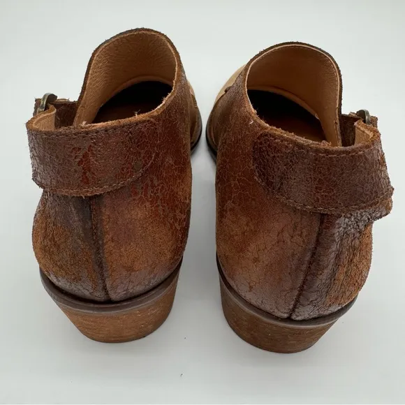Vera Cruz Artisans Brown Leather Cutout Block Heel Size EU 37 Sundance