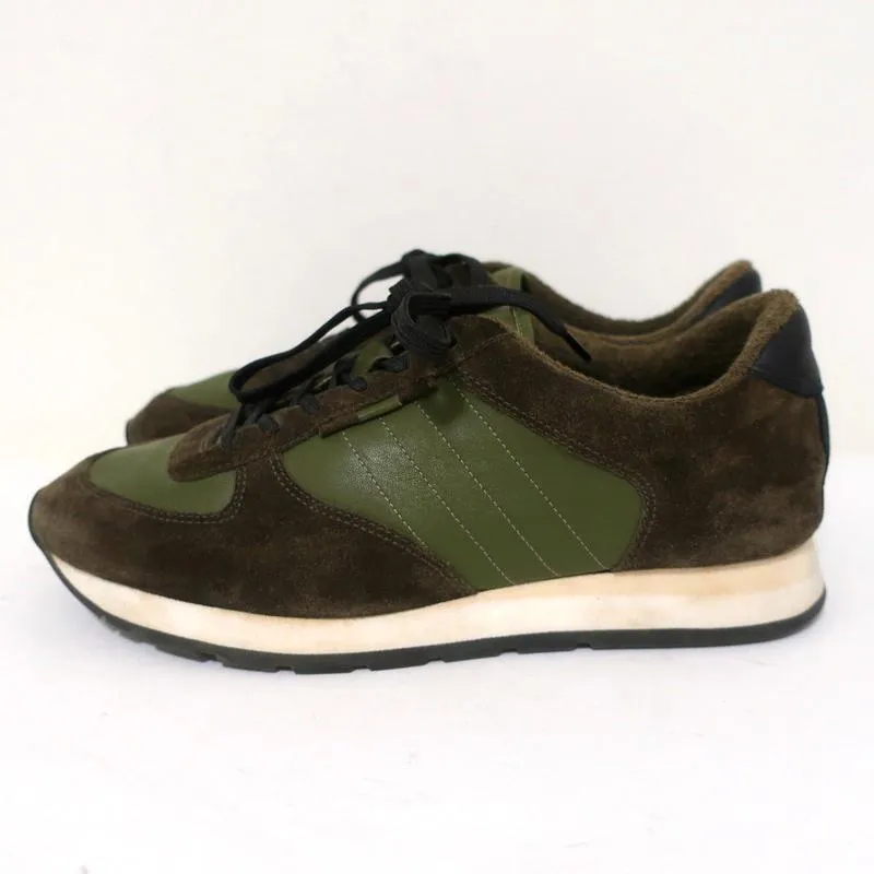 Vince Sneakers Olive Suede & Leather Size 7 Running Shoes