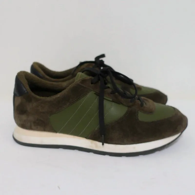 Vince Sneakers Olive Suede & Leather Size 7 Running Shoes