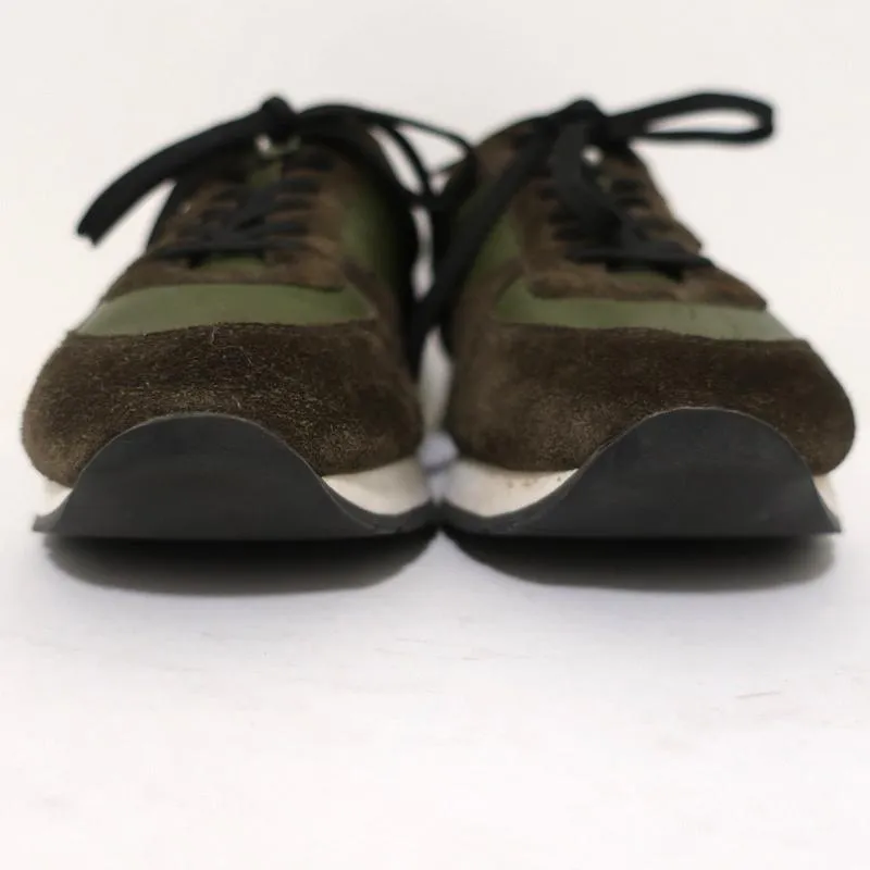 Vince Sneakers Olive Suede & Leather Size 7 Running Shoes