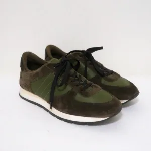 Vince Sneakers Olive Suede & Leather Size 7 Running Shoes