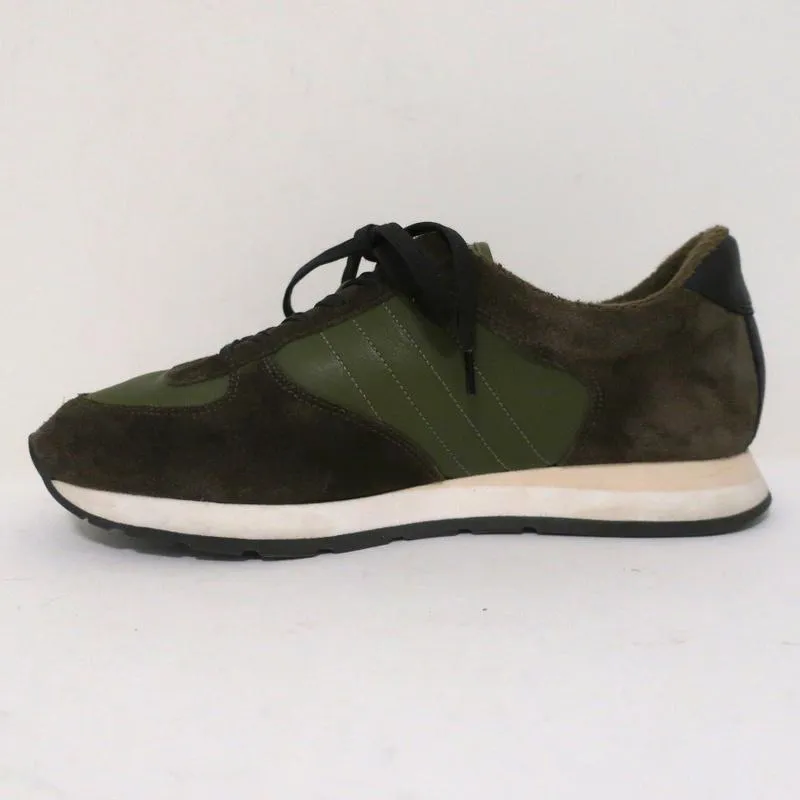 Vince Sneakers Olive Suede & Leather Size 7 Running Shoes