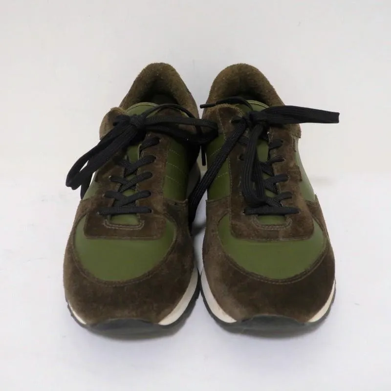 Vince Sneakers Olive Suede & Leather Size 7 Running Shoes