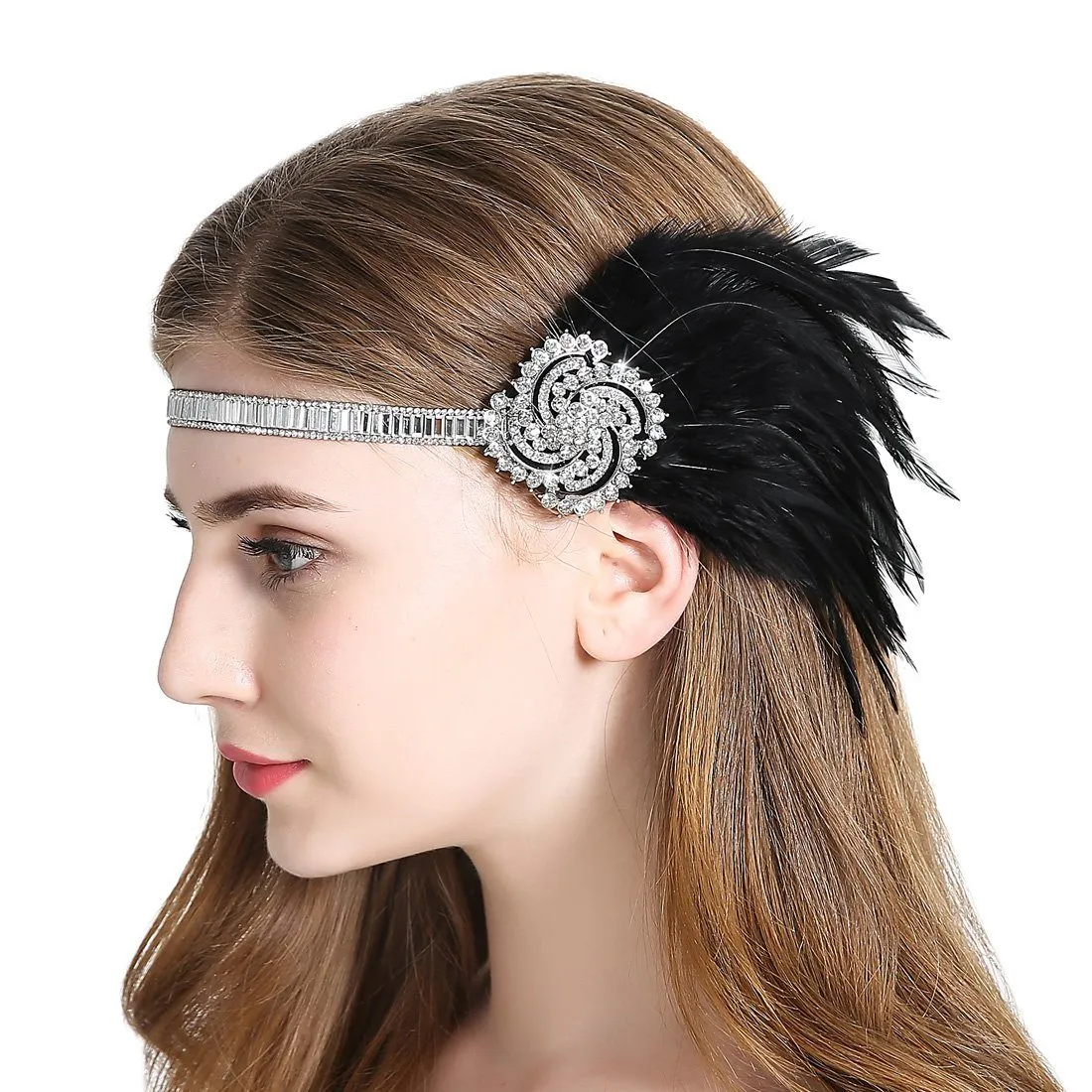 Vintage Flapper Headband 1920s Art Deco Sparkling|JaosWish