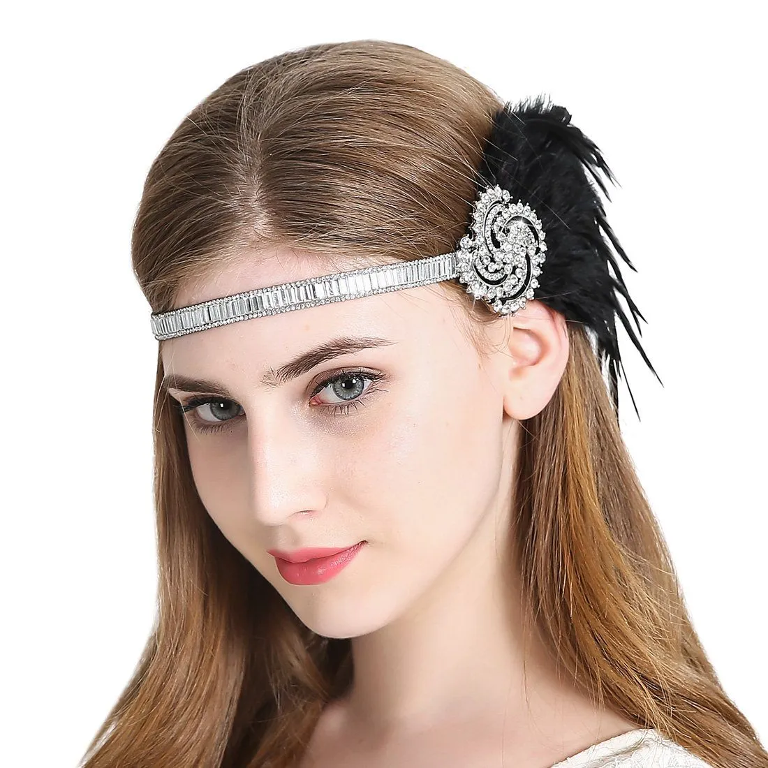 Vintage Flapper Headband 1920s Art Deco Sparkling|JaosWish