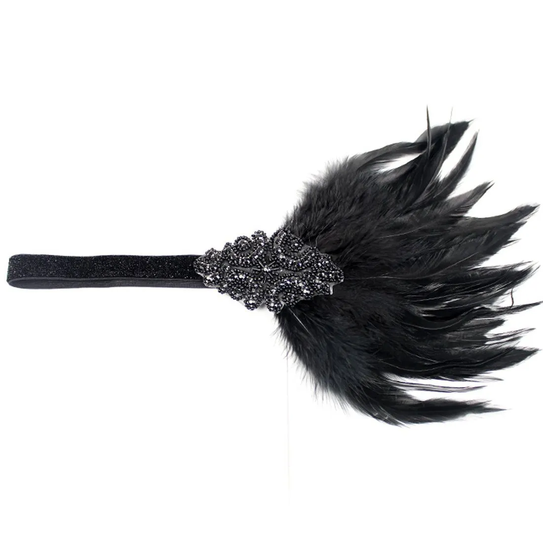 Vintage Flapper Headband 1920s Gatsby Feather Fascinators|JaosWish