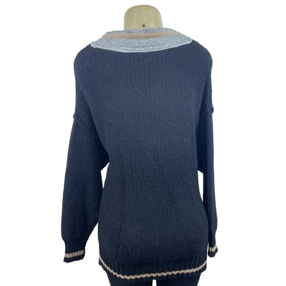Vintage Hauana Women’s Black V Neck Sweater Sz S - NWT