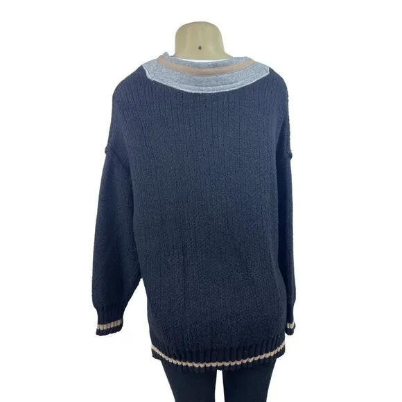 Vintage Hauana Women’s Black V Neck Sweater Sz S - NWT