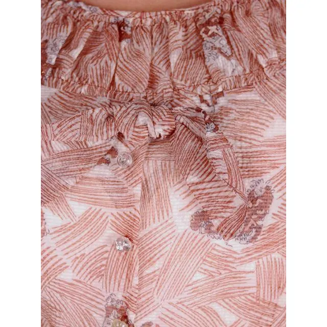 Vintage House Dress Sheer Nylon Plisse Print Brown & White Toni Todd 1950s 38-30-Free