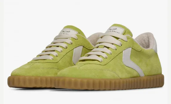 Voile Blanche Ines Green Suede Sneaker
