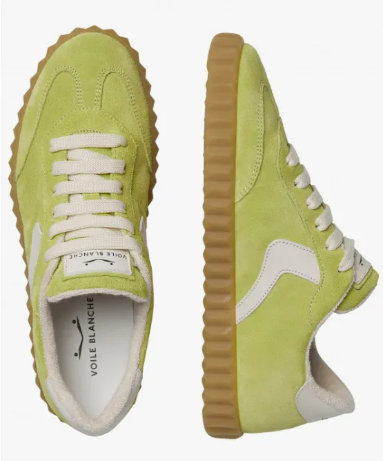 Voile Blanche Ines Green Suede Sneaker