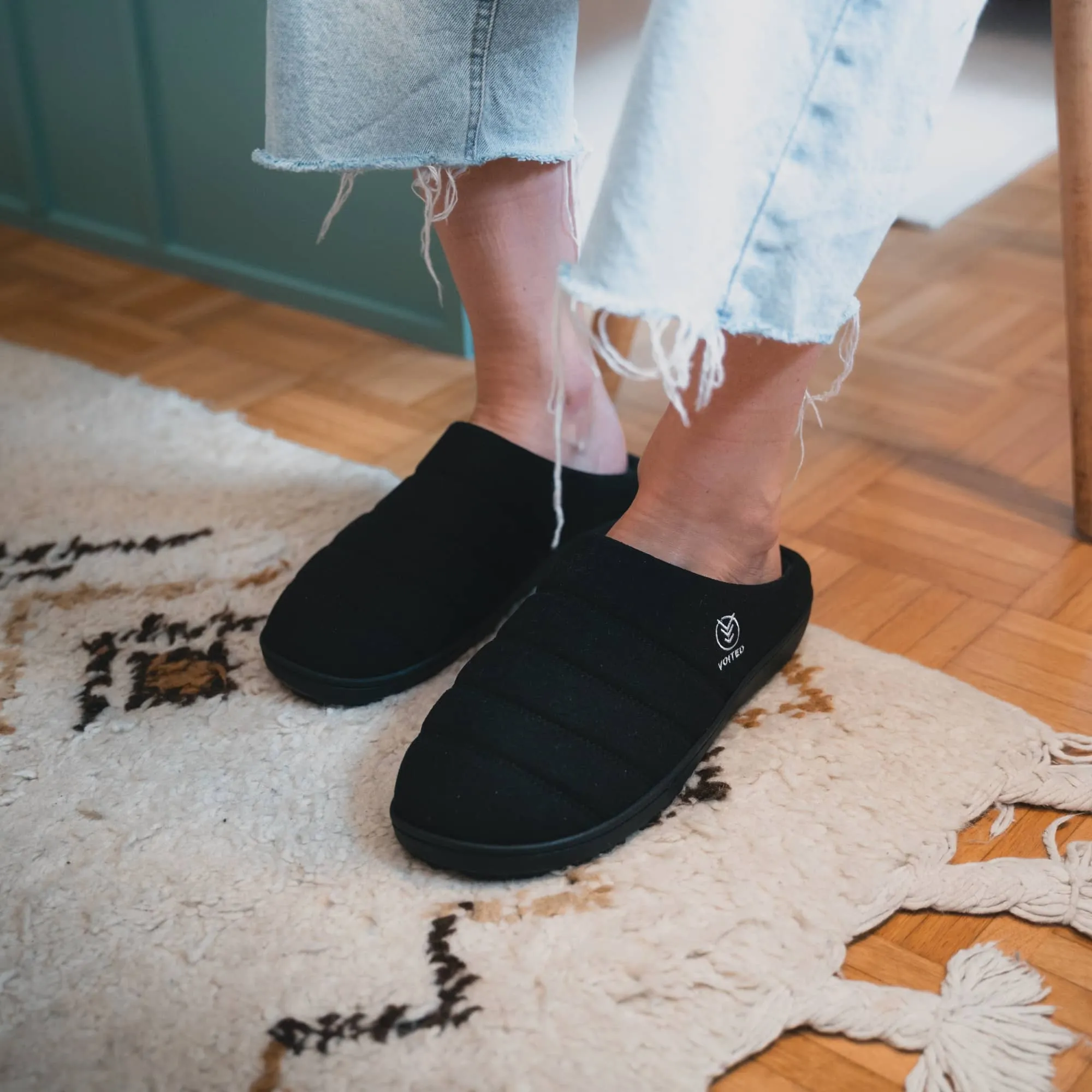 VOITED Soul Slipper - Lightweight, Indoor/Outdoor Camping Slippers  - Vegan Nubuck