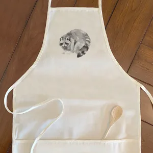 Watercolor Raccoon - Women's Apron