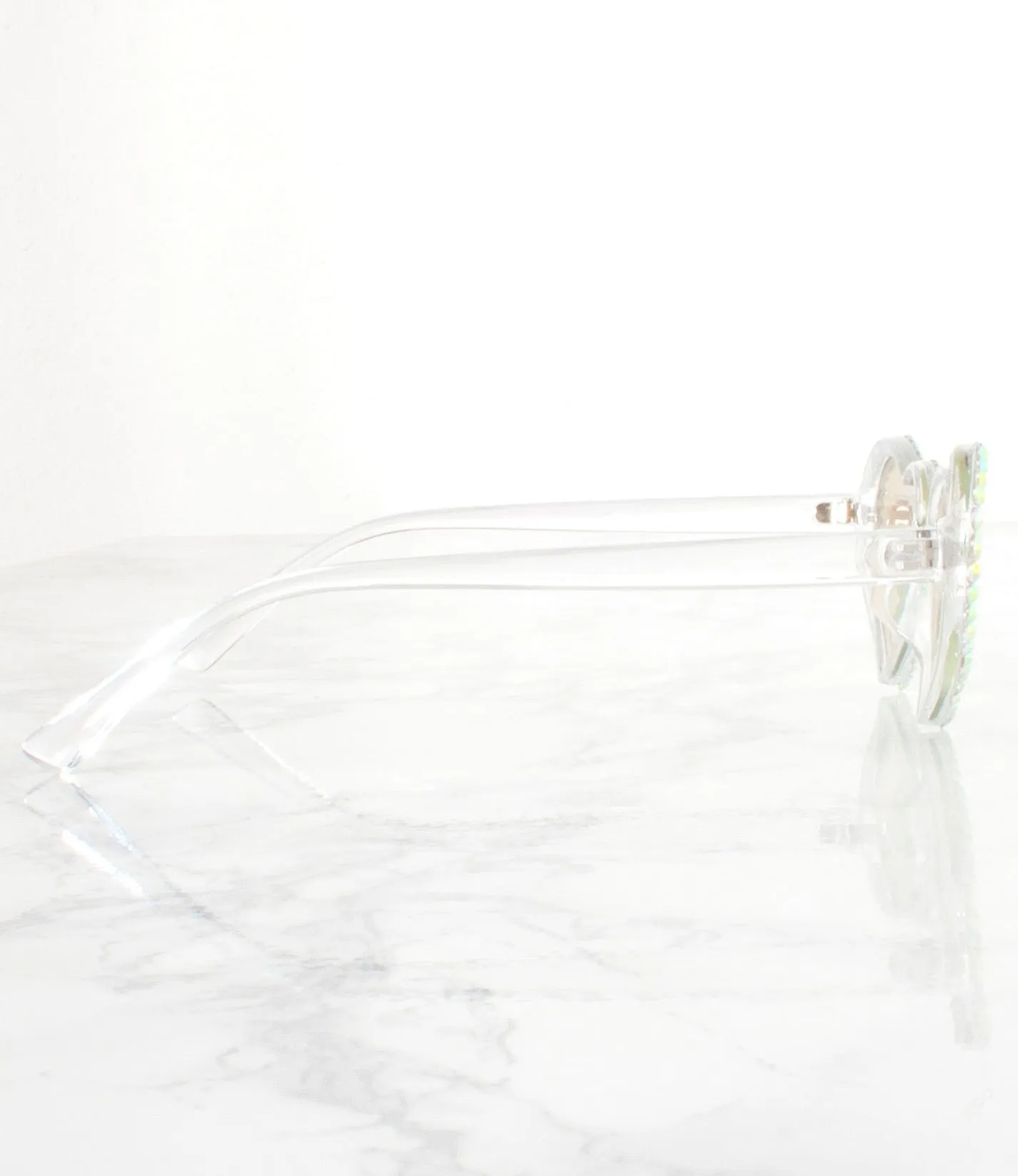 Wholesale Single Color Sunglasses - RS21395AP - Clear - Pack of 6 - $3.25/piece