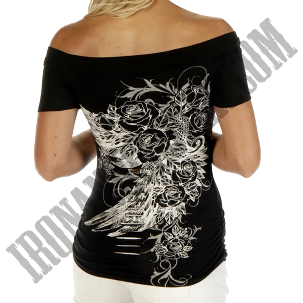 Wicked Elegance Off Shoulder Top