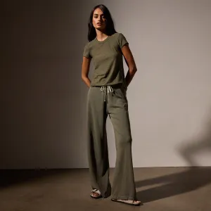 Wide Leg Sweatpant - Trooper Pigment
