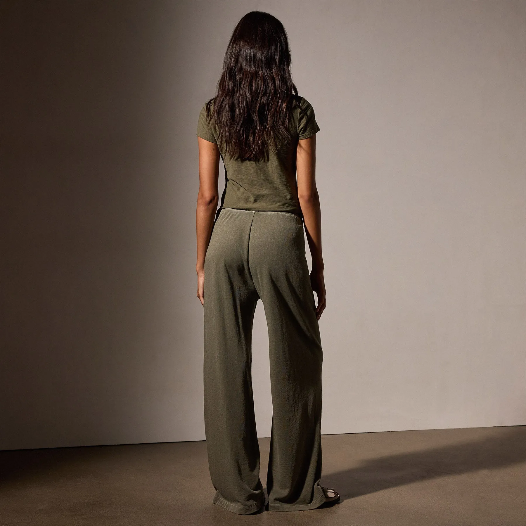 Wide Leg Sweatpant - Trooper Pigment