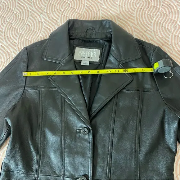 Wilsons Leather Maxima SIZE L black Women jacket