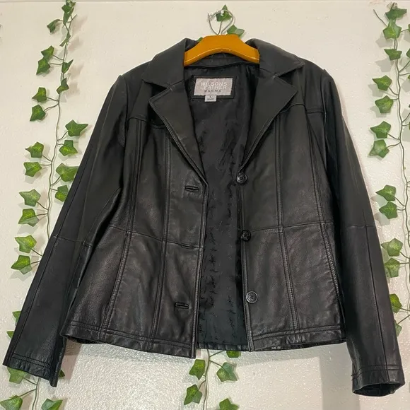Wilsons Leather Maxima SIZE L black Women jacket