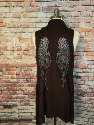 Wing Rhinestone Vest