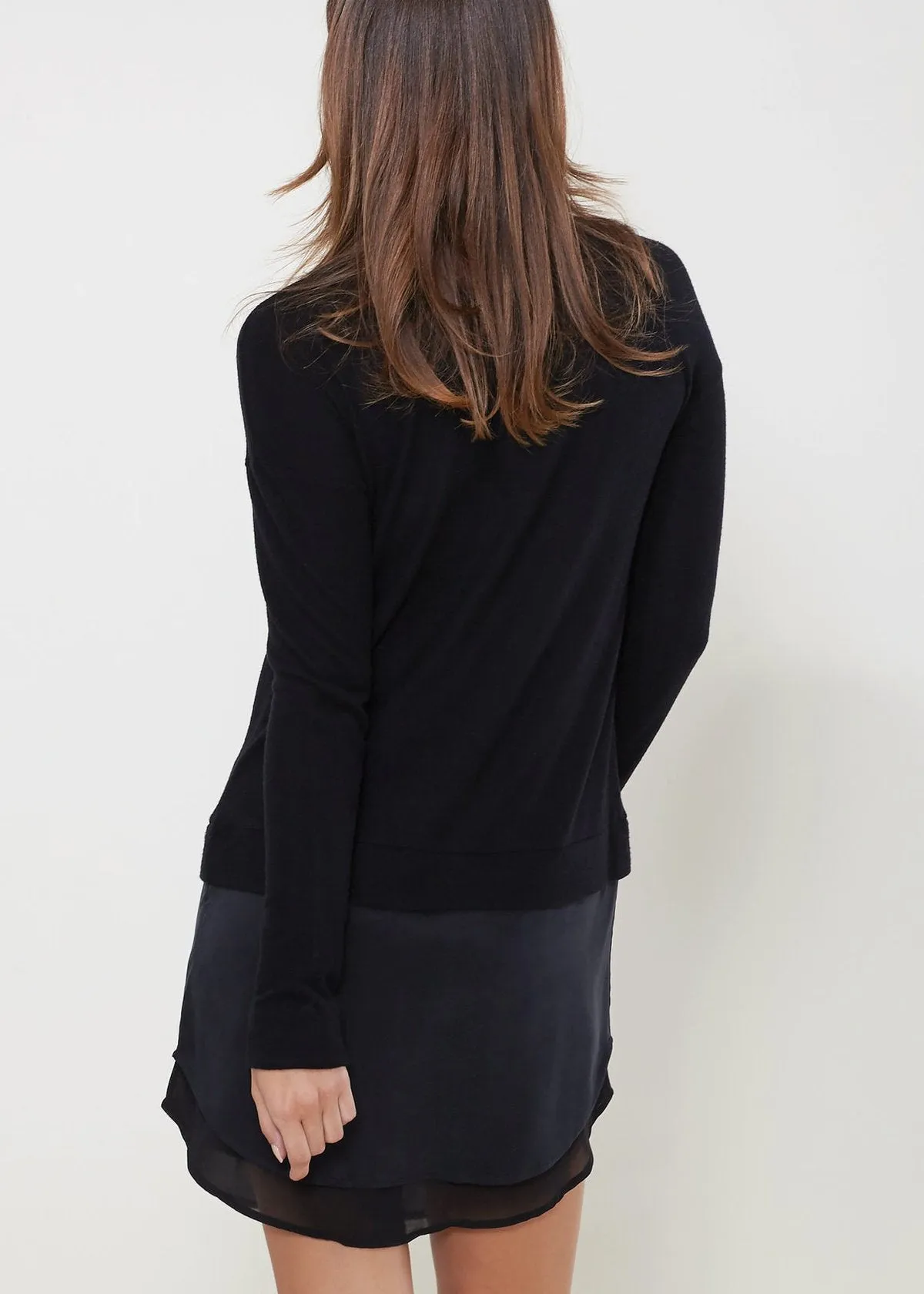 Women Twofer Pullover Sweater Dress
