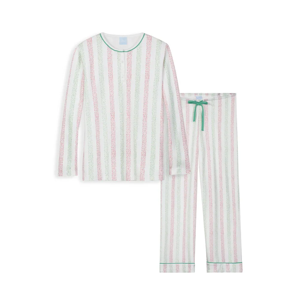 Women's 2-Piece Loungewear -- Noelle Stripe