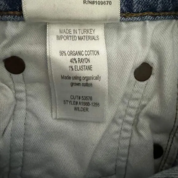 Women's AGOLDE Wilder Mid-Rise Straight Distressed Jean - Revolve - Sz 25