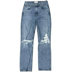 Women's AGOLDE Wilder Mid-Rise Straight Distressed Jean - Revolve - Sz 25