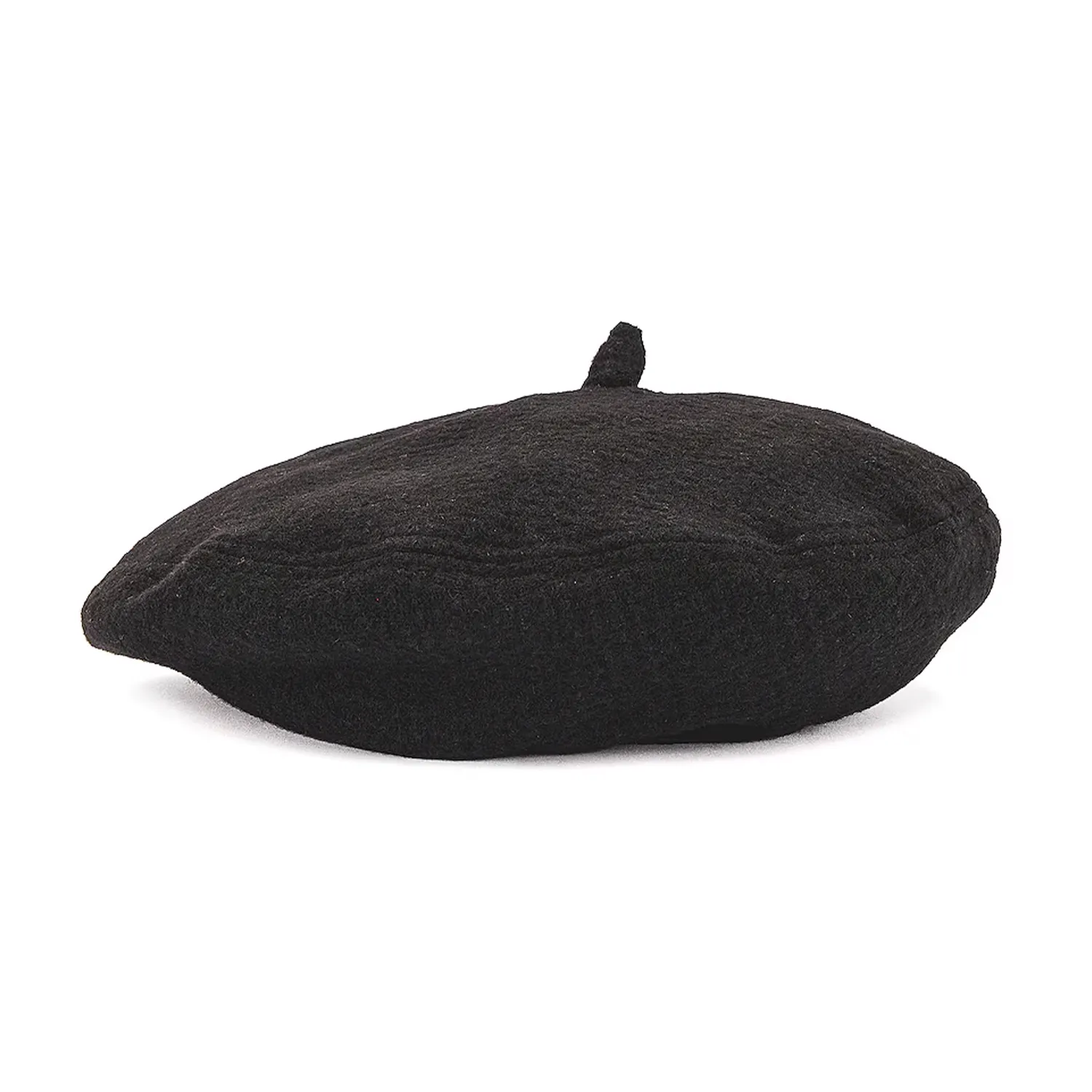 Women's Audrey II Beret - Black Boucle