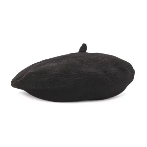 Women's Audrey II Beret - Black Boucle