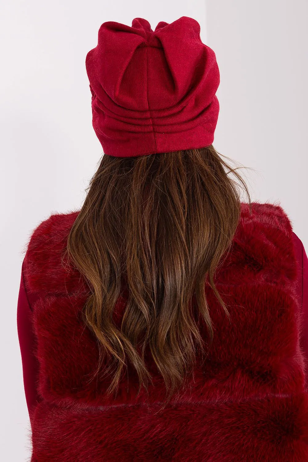 Women's beanie hat with cashmere