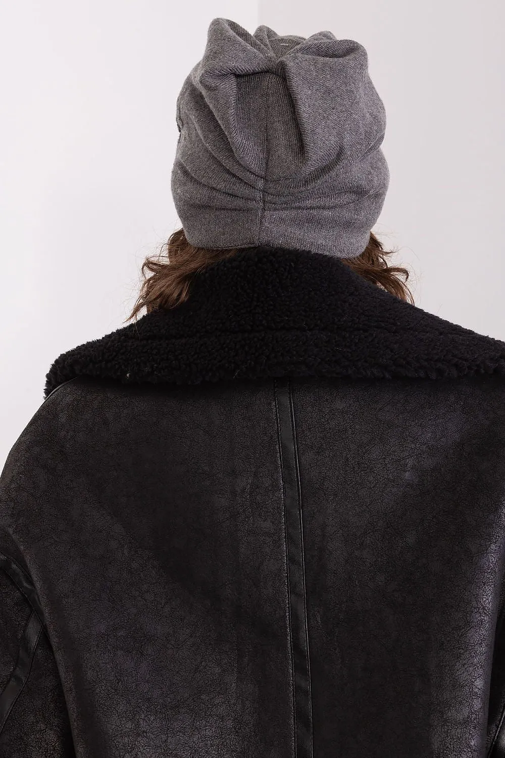 Women's beanie hat with cashmere