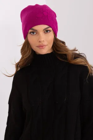 Women's beanie hat with cashmere