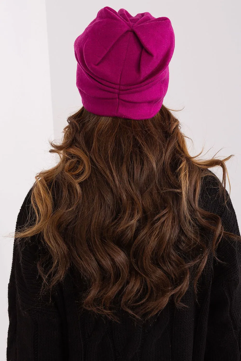 Women's beanie hat with cashmere