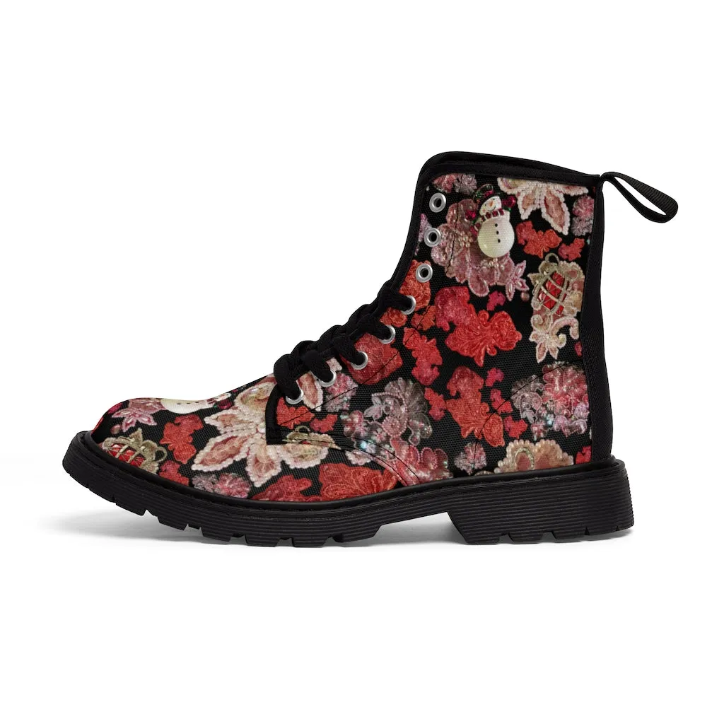 Women's Canvas Boots 'Holidays Couture'