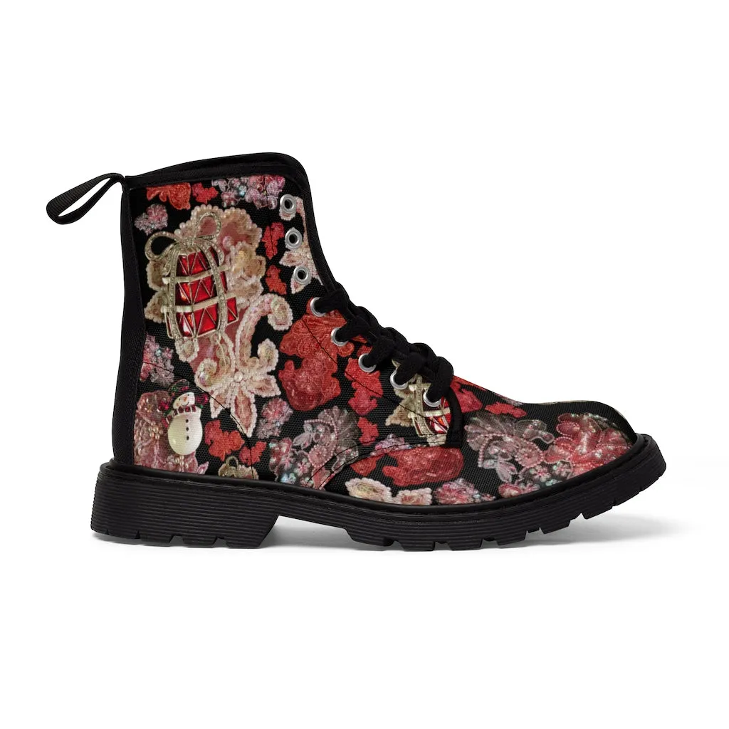 Women's Canvas Boots 'Holidays Couture'