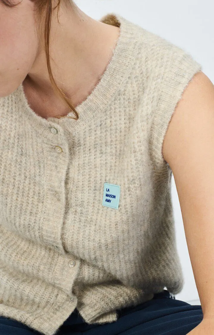 WOMEN'S CARDIGAN EAST - MELANGE POWDER SNOW