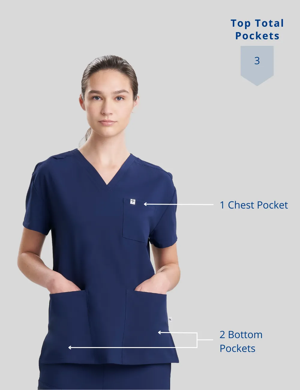 Womens Classic Scrub Top Core Colorways