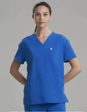 Womens Classic Scrub Top - Royal Blue