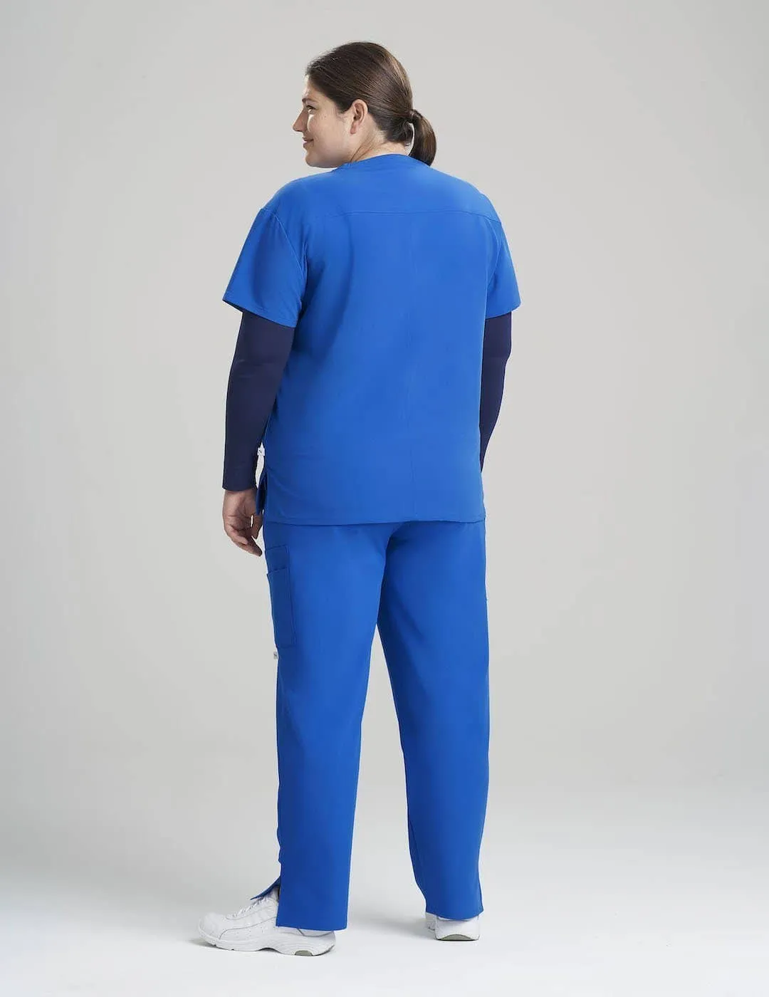 Womens Classic Scrub Top - Royal Blue