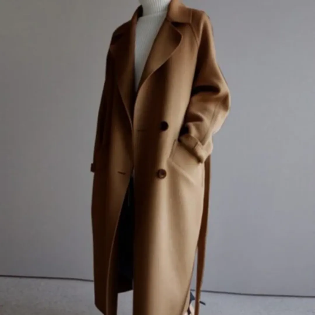 Women's Classic Winter Trench Coat | Long