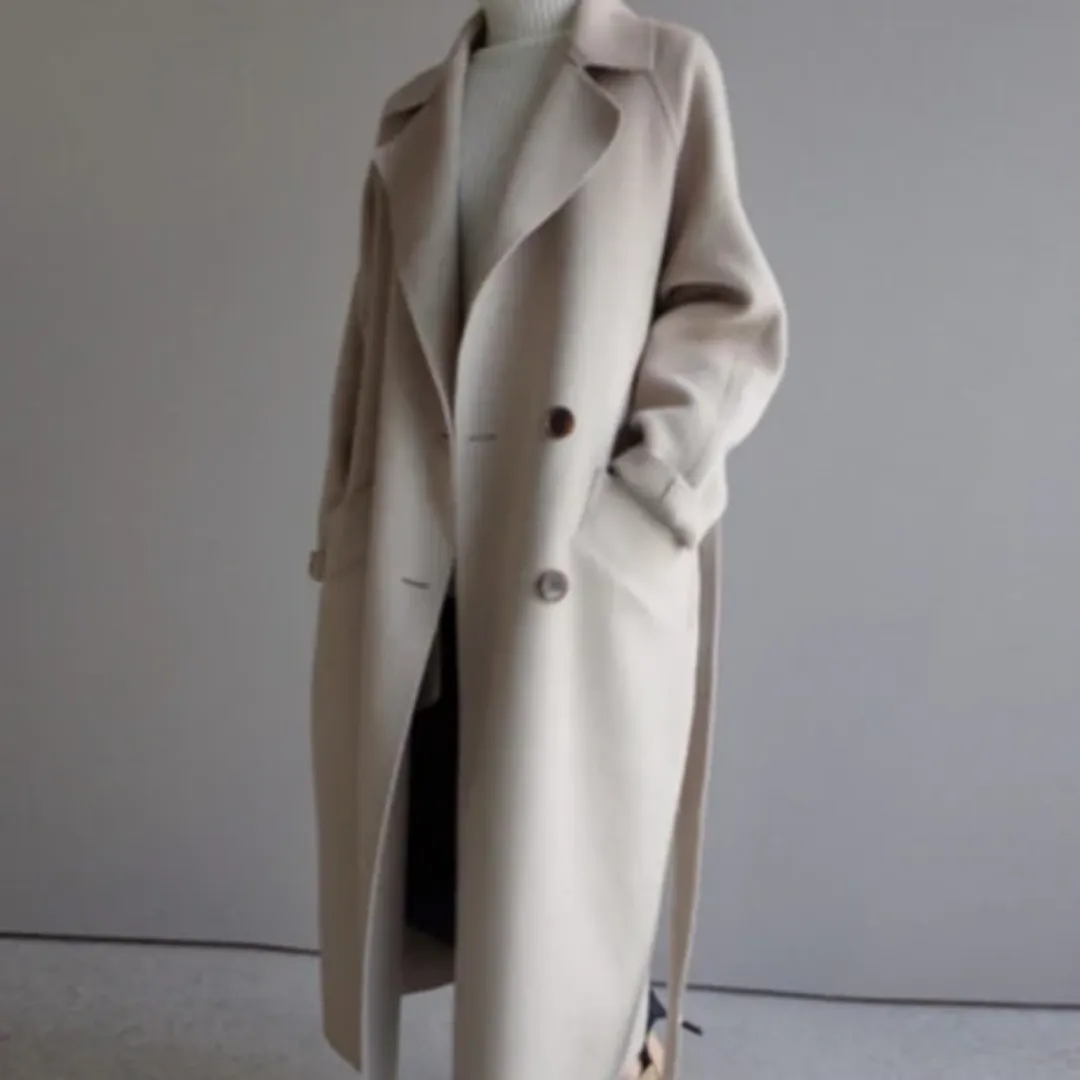 Women's Classic Winter Trench Coat | Long