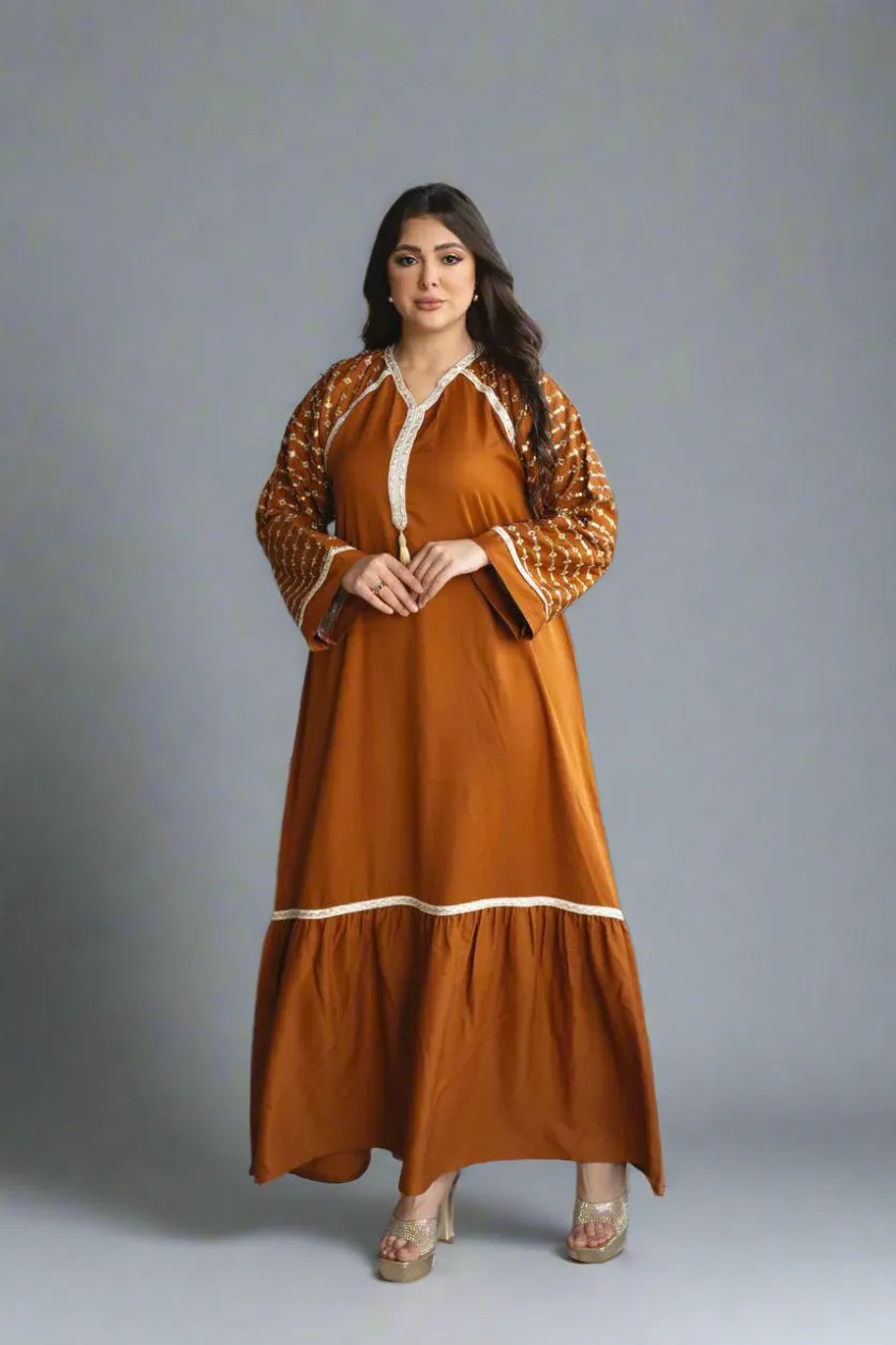 Women's crystal abaya