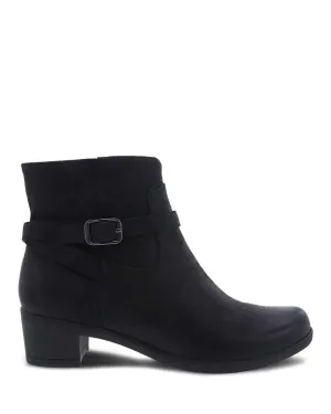 Women's Dansko | Cagney Black Burnished Suede Bootie | Black