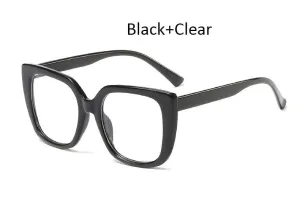 women's eyeglass frame  New black Square glasses frame women Big glasses frame oversized Fashion Styles Acetate