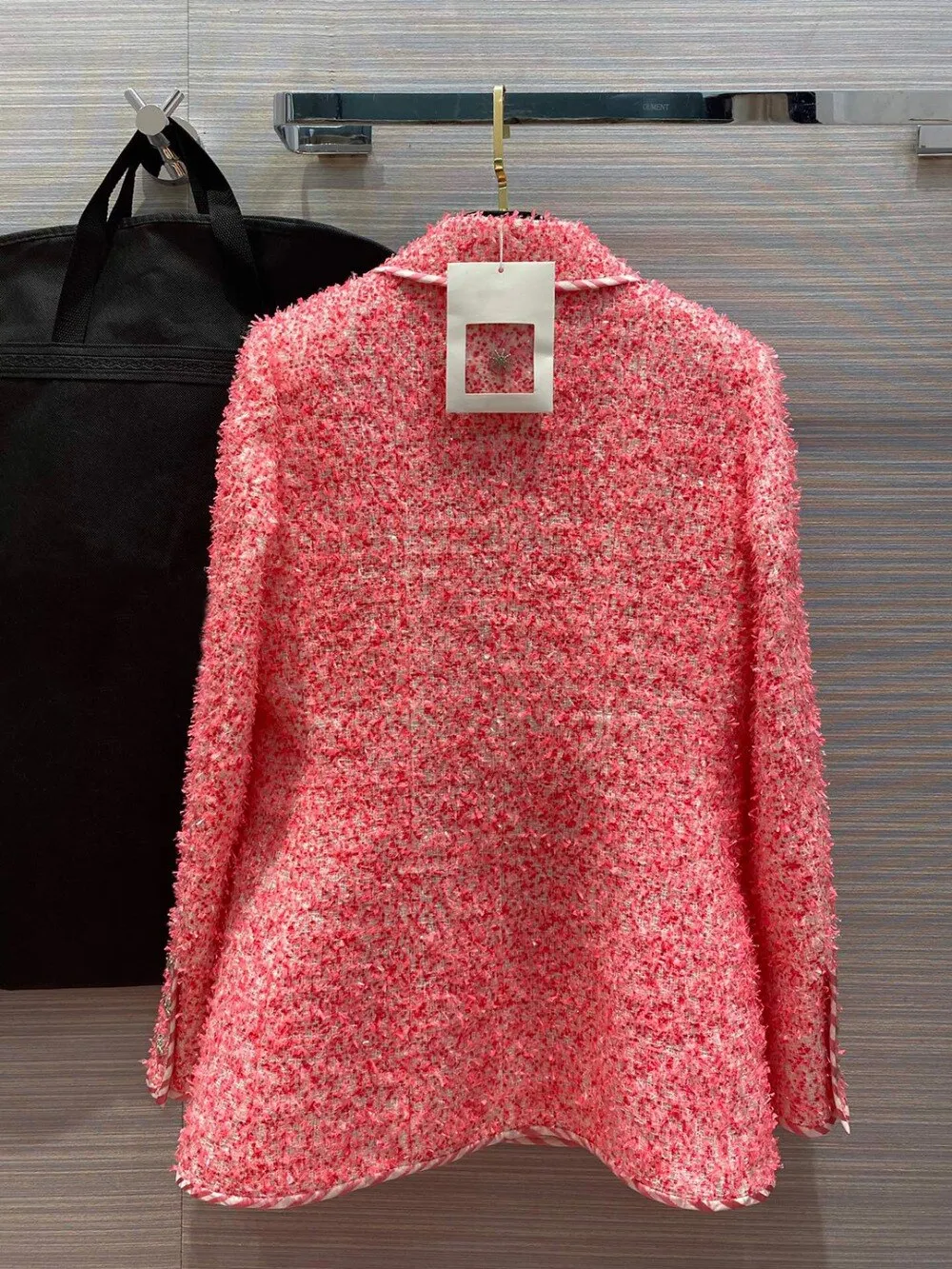 women's High quality Elegant tweed coat