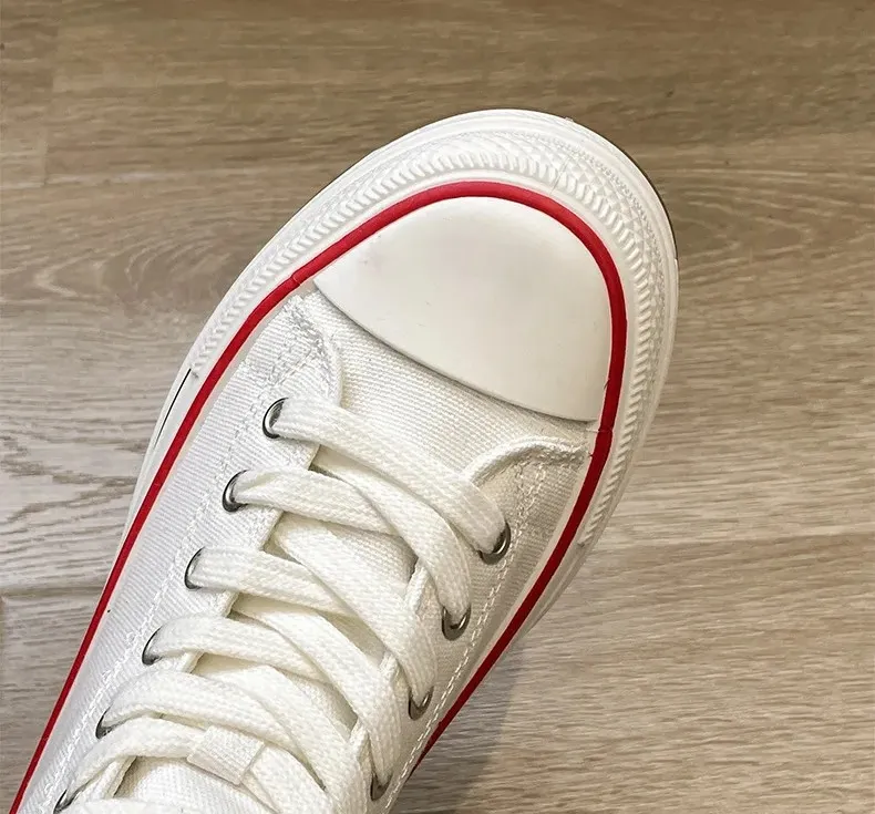 Women's High-Top Canvas Platform Sneakers