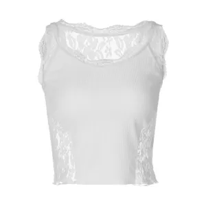 Women's Lace Panel Tank Top