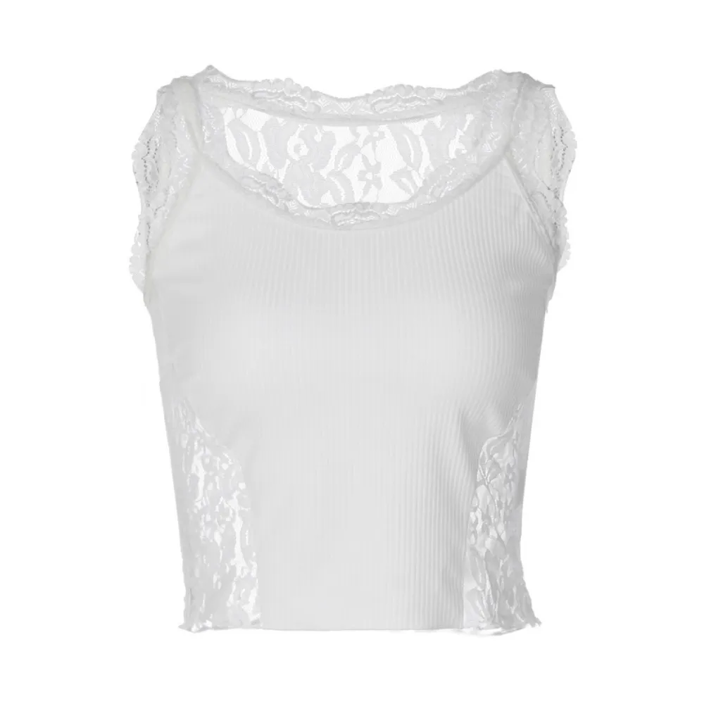 Women's Lace Panel Tank Top