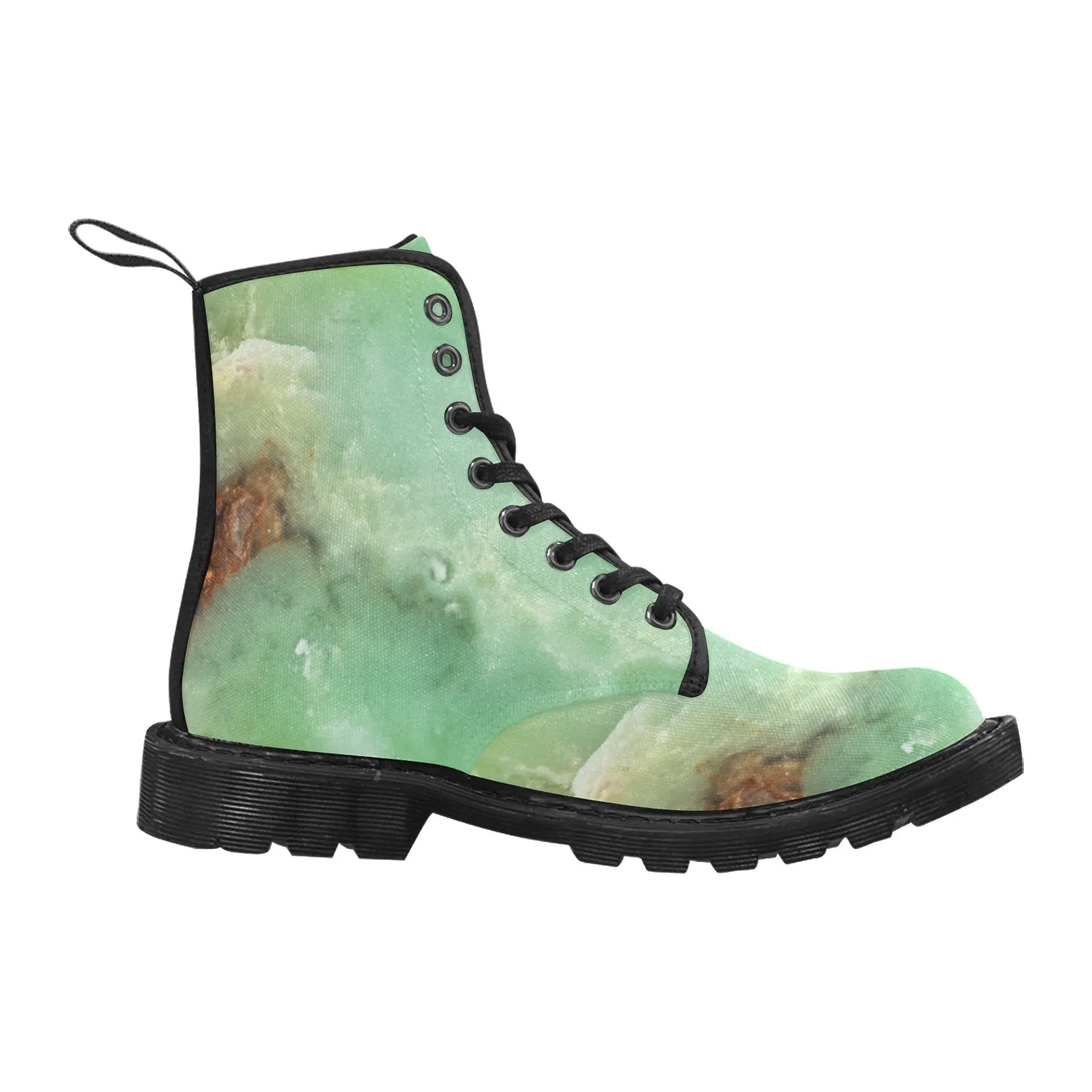 Women's Lace Up Boots - Chrysoprase
